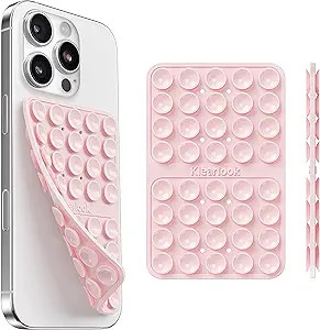 Klearlook Silicone Double-Sided Suction Cup Phone Case Detachable Mount, Sticky Phone Grip with H... | Amazon (US)