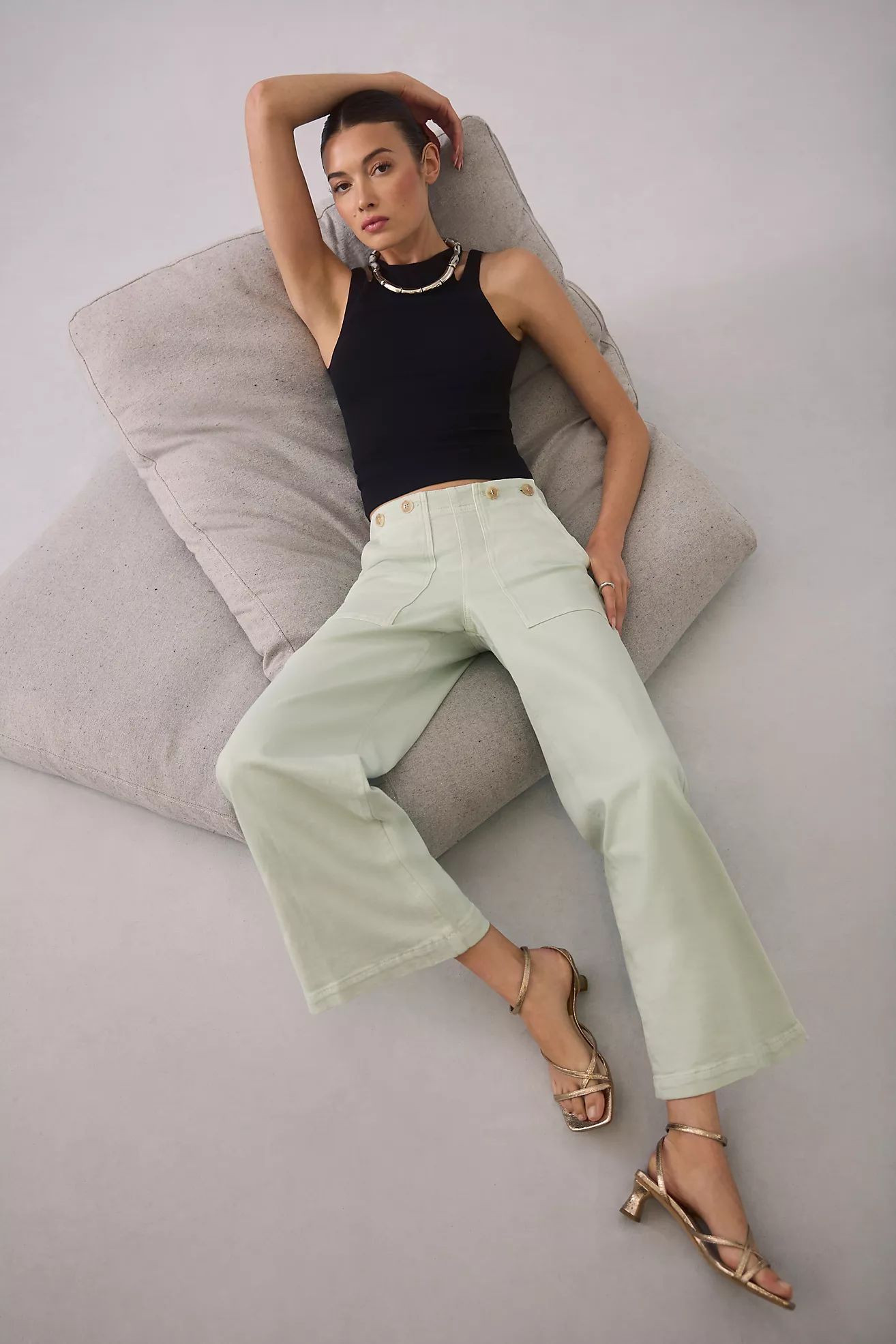 The Kit High-Rise Crop Trouser Jeans | Anthropologie (US)