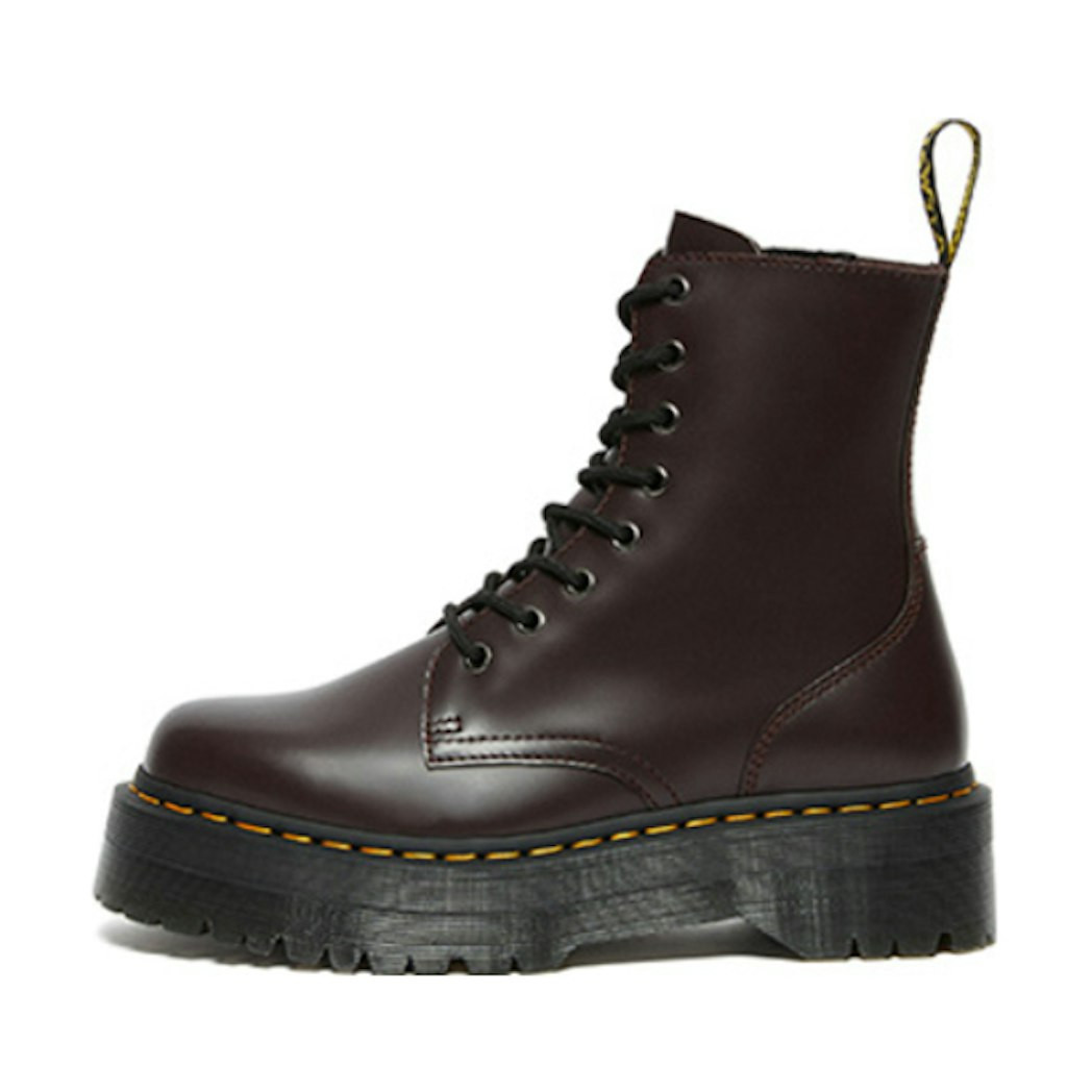 Dr. Martens Jadon Boot Smooth Leather Platforms 'Burgundy' US 12 | Novelship