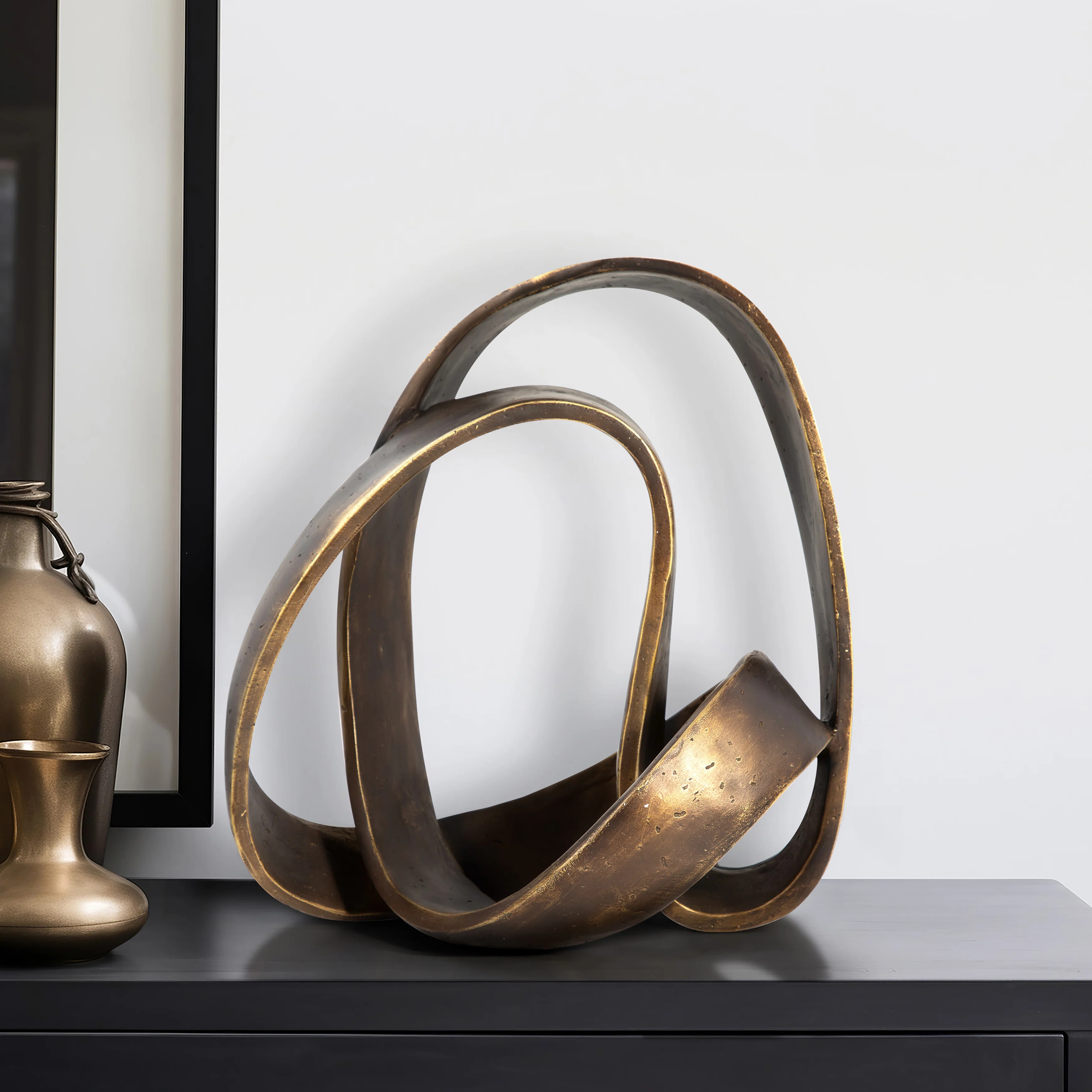 Medich 13" Toluca Statuary Object, Bronze | Wayfair North America