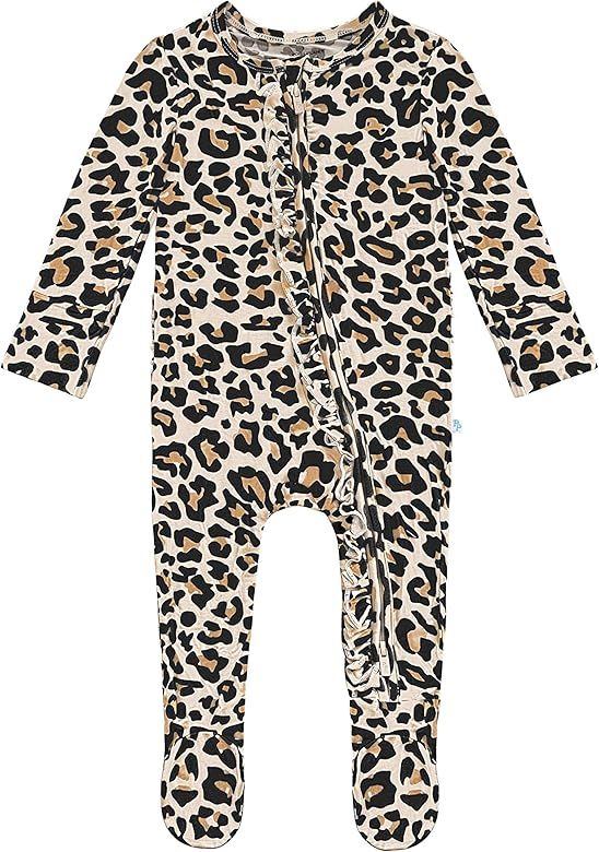 Posh Peanut Baby Rompers Pajamas - Newborn Sleepers Girl Clothes - Kids One Piece PJ - Soft Visco... | Amazon (US)