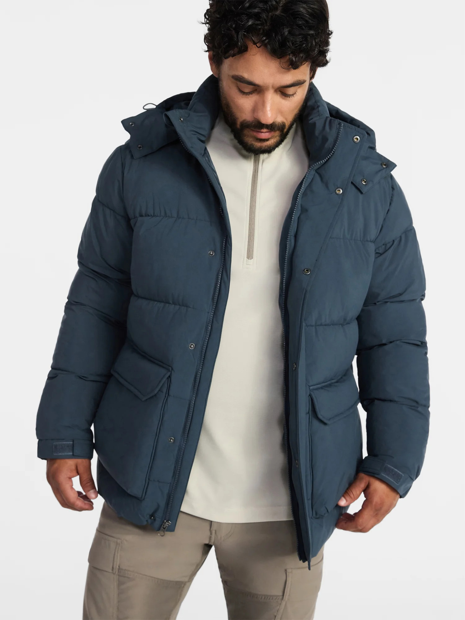 Ozark Trail Men's Hooded Puffer Jacket, Sizes S-3XL | Walmart (US)