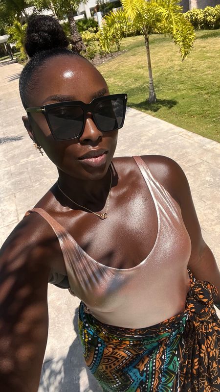 Glowy skin on vacation, yes please! Wearing a Large (Zara), but posted linked some similar styles! #LTKbeauty #LTKtravel #LTKswim