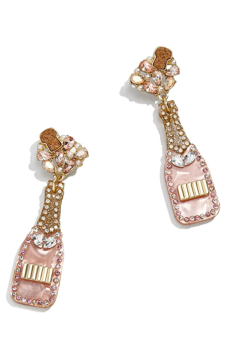 BaubleBar Crystal Rosé Bottle Drop Earrings | Nordstromrack | Nordstrom Rack