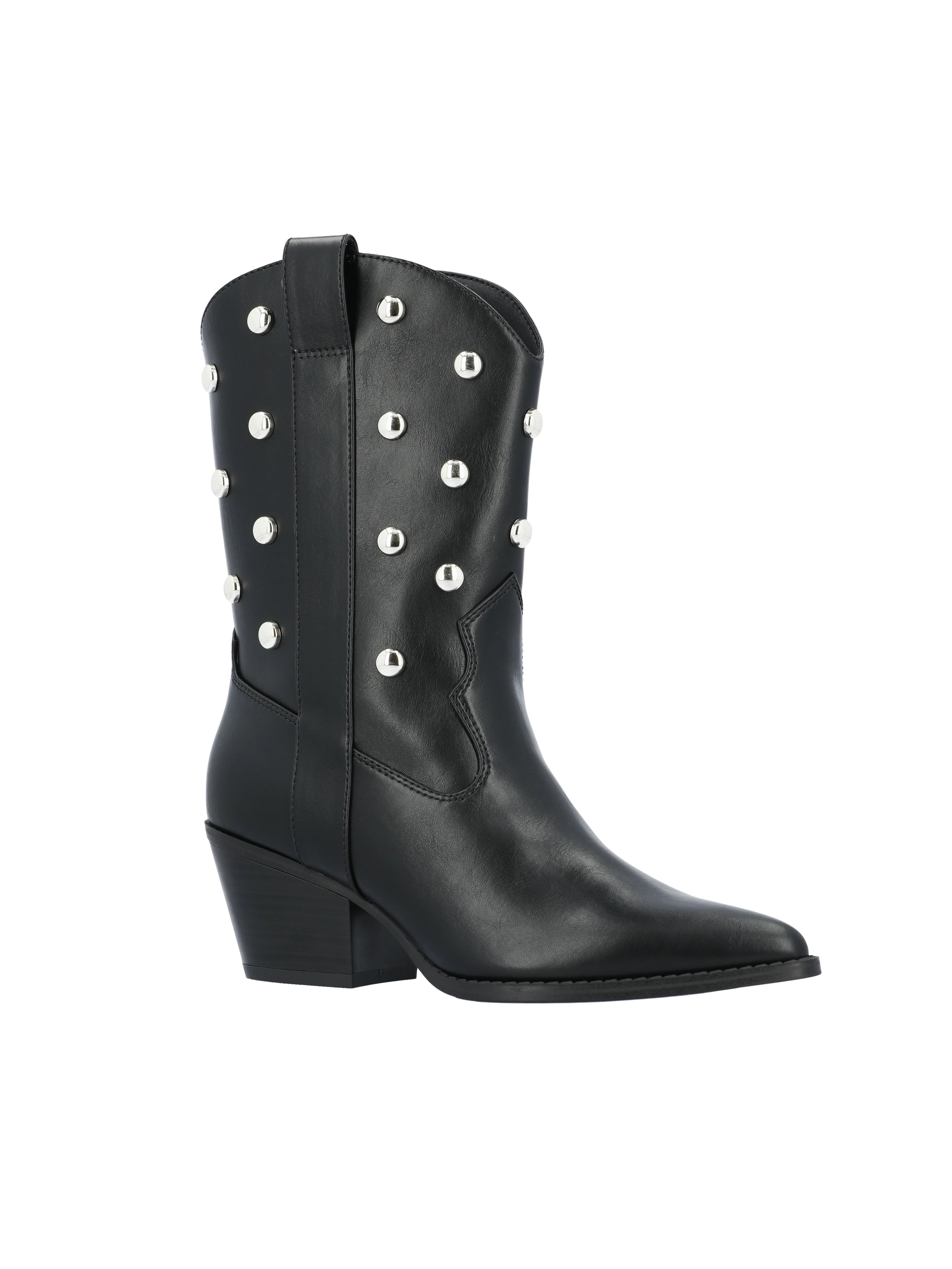 Time and Tru Women's Studded Western Boots | Walmart (US)