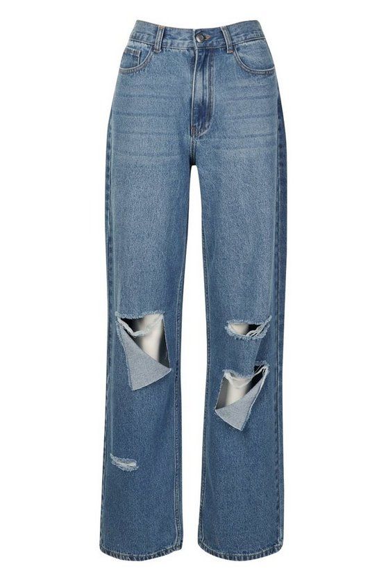 Tall Rip Boyfriend Jeans | Boohoo.com (US & CA)