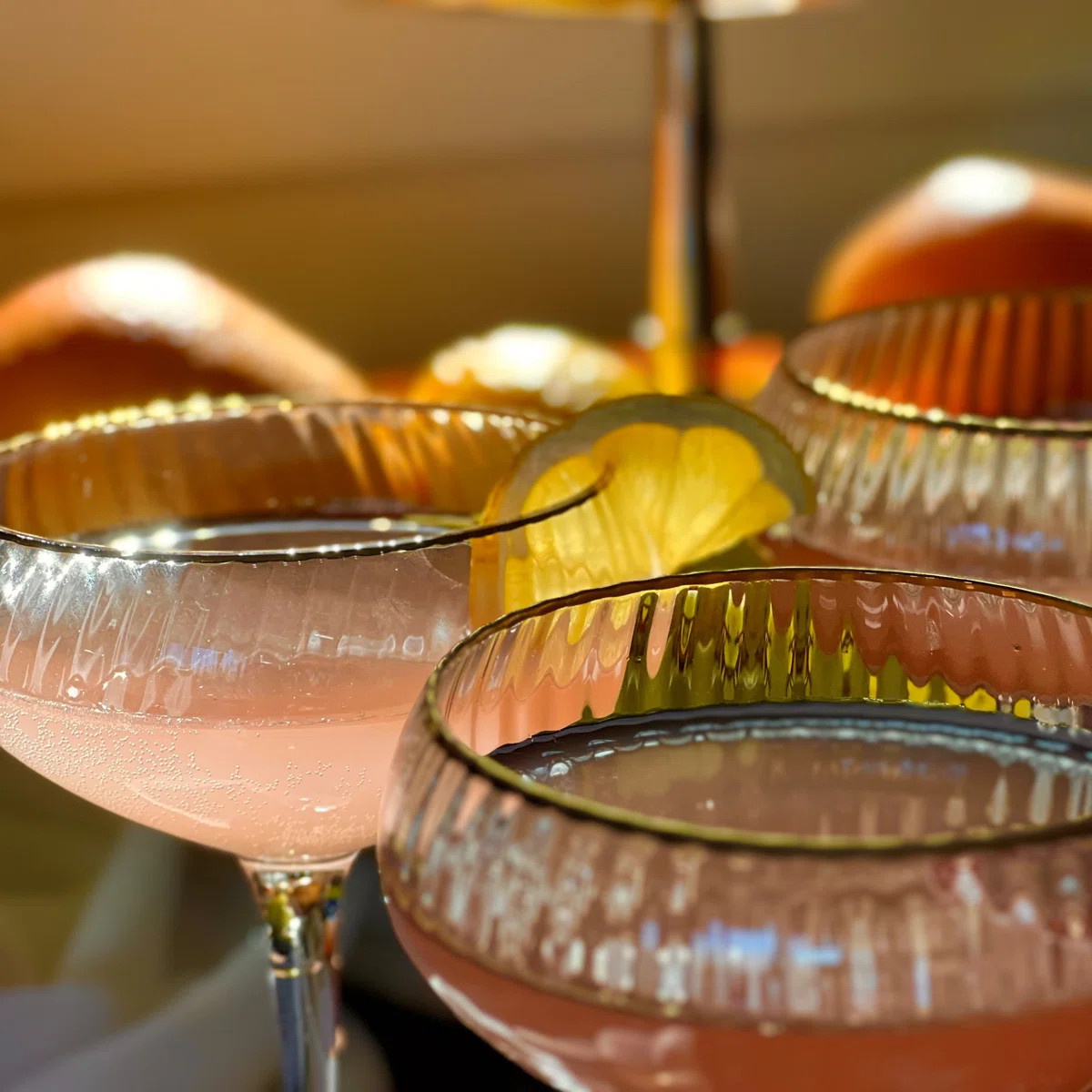 Gold Rimmed Coupe Wine Glasses | Wayfair North America