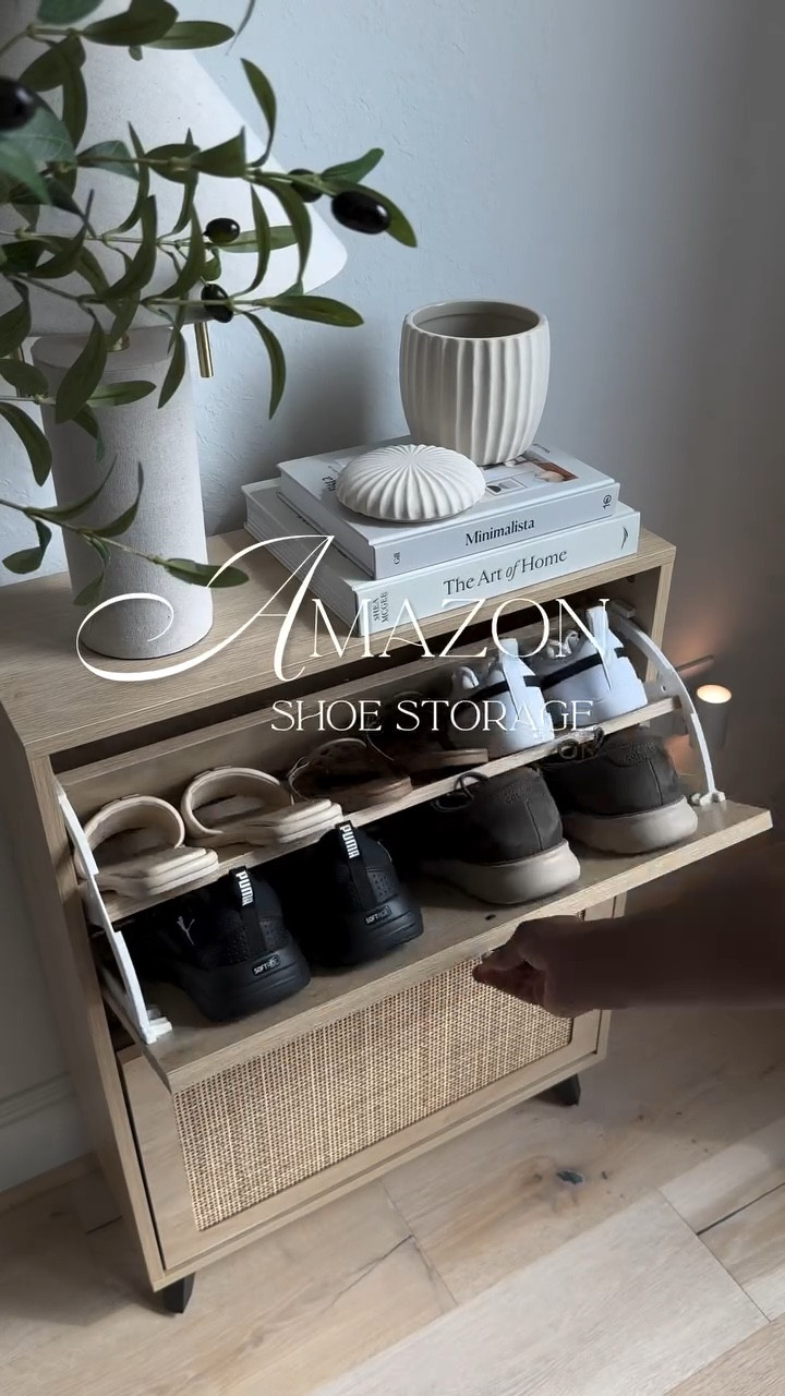 Yay for both! 🎉 A functional plus stylish entryway. 💡 I’m obsessed with these slim stage cabinets - They are perfect for smaller entryways… 🤍 Plus, you can place them next to each other to store all your shoes! 🎉 The best part? You can store your shoes sideways or forwards, whatever works best for you!

#LTKSaleAlert #LTKHome