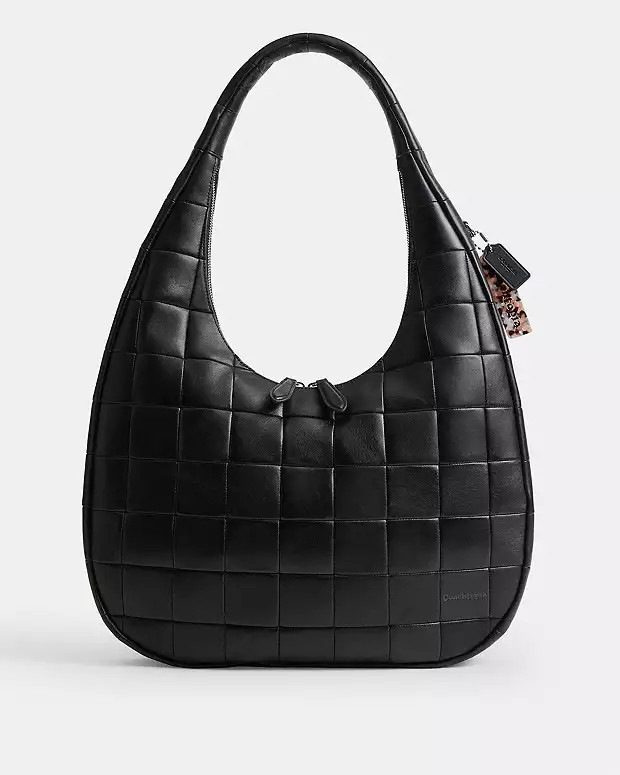 Alter/Ego Large Crescent Shoulder Bag In Checkerboard Upcrafted Leather | Coach (US)