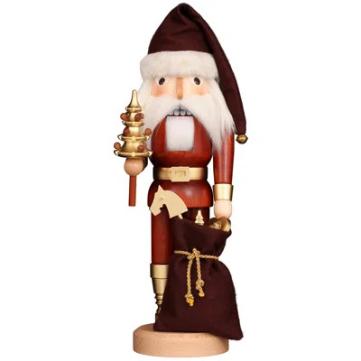 Christian Ulbricht Nutcracker - Natural And Gold Santa | Wayfair North America