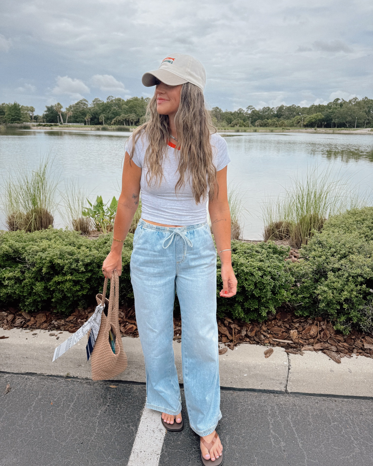 Mom outfit this summer :) XS jeans (comfiest ever) and small tee