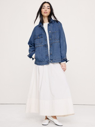 Lightweight Denim Utility Jacket | Banana Republic (US)