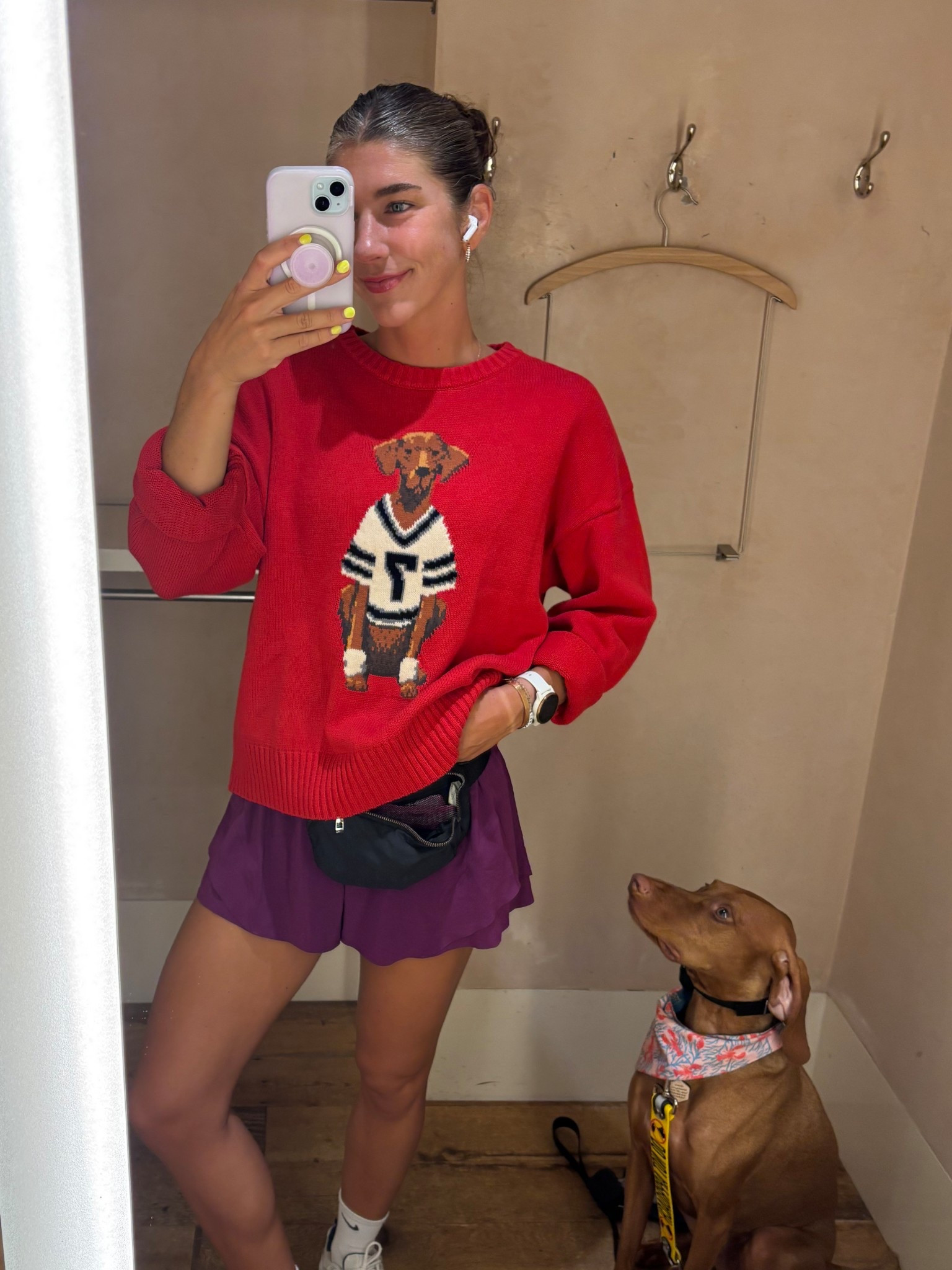 THE. Sweater!!!!! For all you Vizsla owners / lovers, or just you guys who love doggos. This comes in multiple colors and other dog prints. 🥰 

#LTKSeasonal #LTKStyleTip #LTKPets