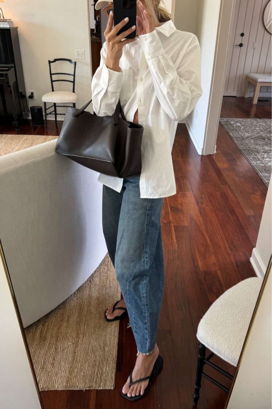 I’ve been loving in these jeans. Wearing size 25!