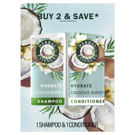 Herbal Essences Moisturizing Shampoo and Conditioner Set Coconut Water and Jasmine 27 fl oz | Walmart (US)