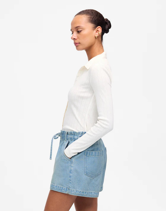 Tie-Waist Denim Shorts | Madewell