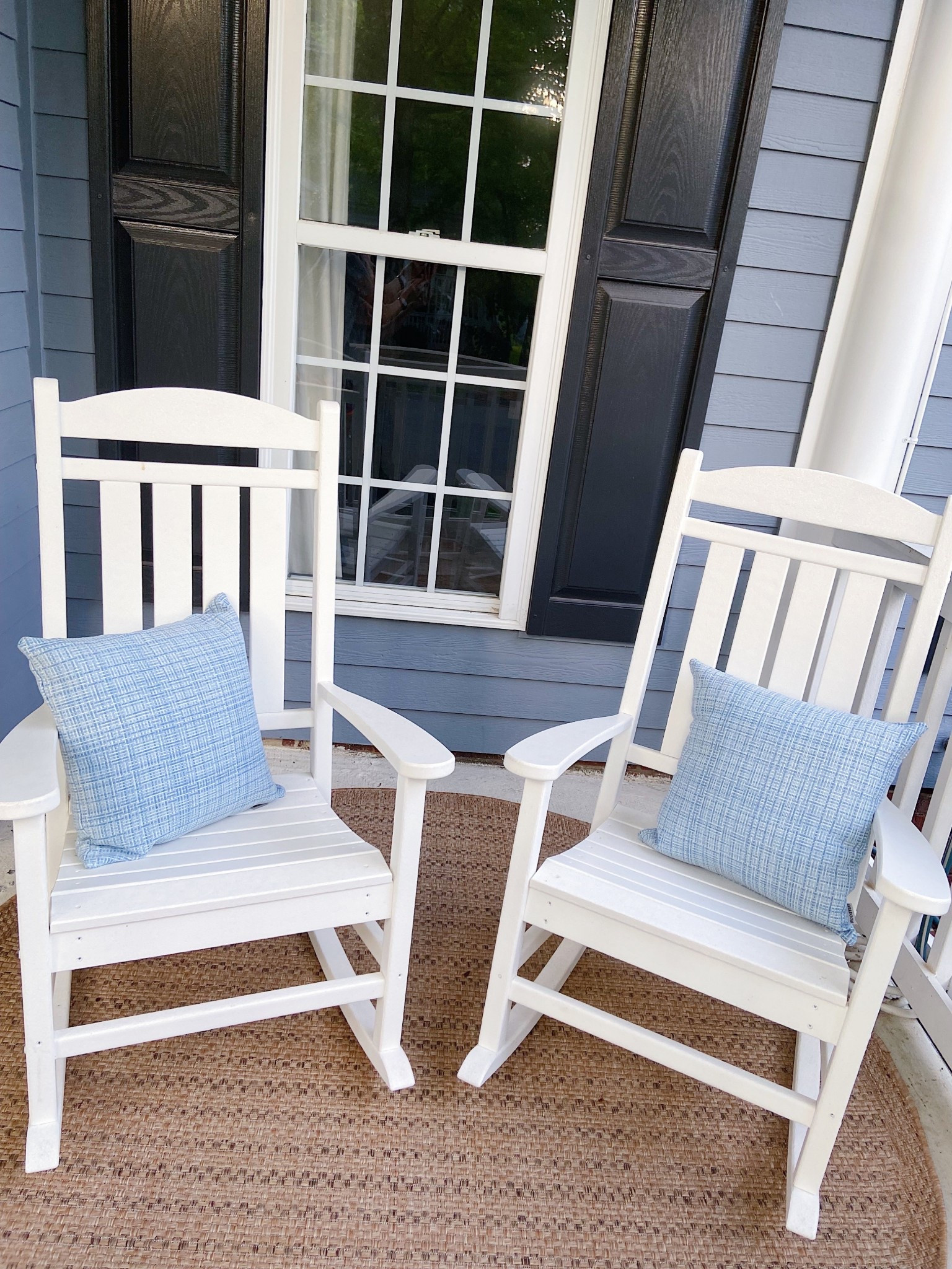 Our front porch trex rocking chairs. I love that we can give these chairs a quick hose down and they are good as new. No need for paint every couple years. And they look cute on our front porch!

Patio Furniture | Outdoor Furniture | Outdoor Rocking Chair | front porch furniture | Blue Outdoor Pillows | Plastic outdoor furniture | White Rocking Chair 




#LTKHome #LTKSeasonal