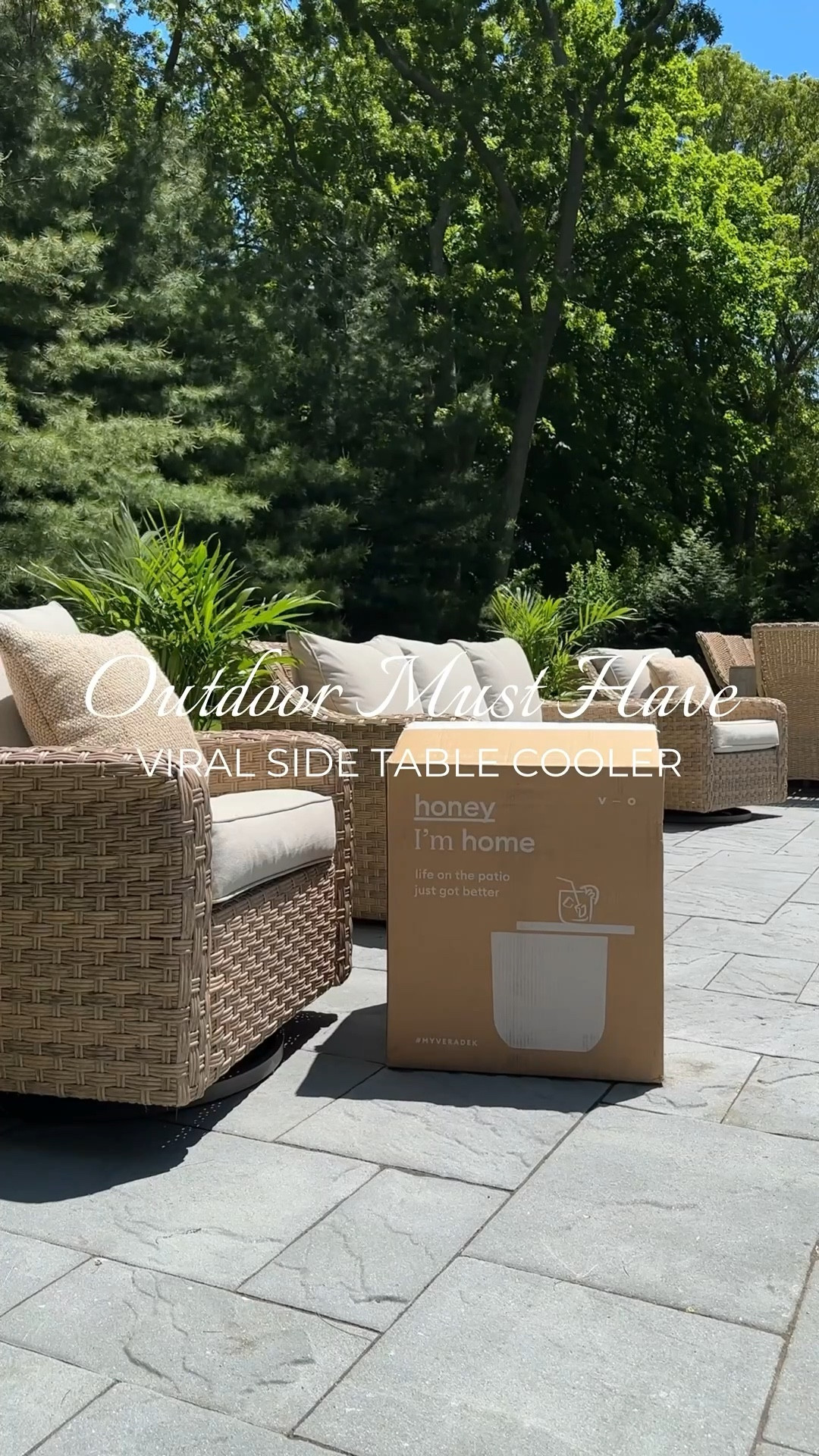 For those of you in warmer climates, or just want to get ahead on your new patio additions for spring and summer, here is an outdoor favorite! This viral fluted side table doubles as a cooler. Popular colors tend to sell out early. It keeps drinks cold even in direct sun. I absolutely love it! ! 🤍 

Also shown: budget-friendly outdoor furniture set.



#LTKSeasonal #LTKHome #LTKSaleAlert