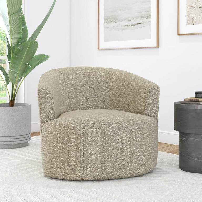 Mainstays Boucle Swivel Accent Chair, Taupe | Walmart (US)