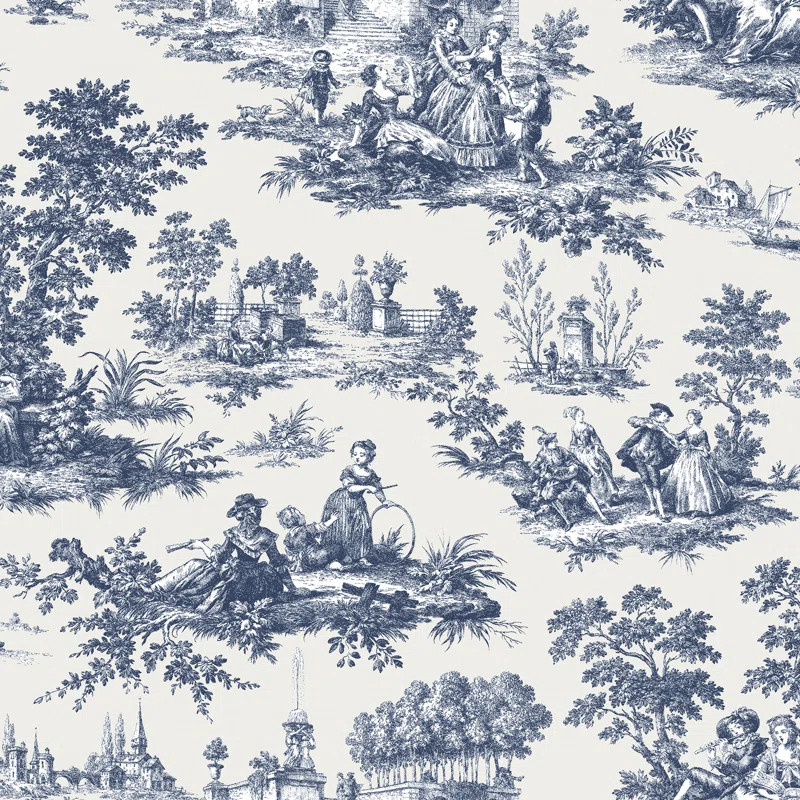 Cottage Chic Botantical Floral Leaves EcoDeco Material 33' L x 21" W Wallpaper Roll | Wayfair North America