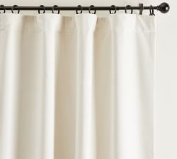 Velvet Twill Blackout Curtain | Pottery Barn (US)