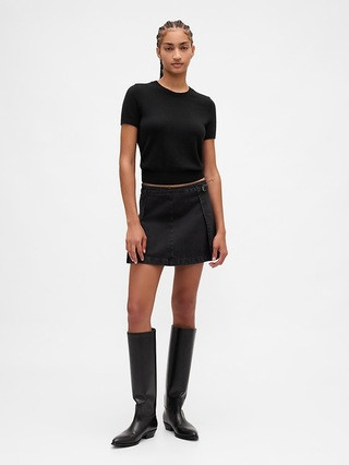 Denim Belted Mini Skirt | Gap (US)