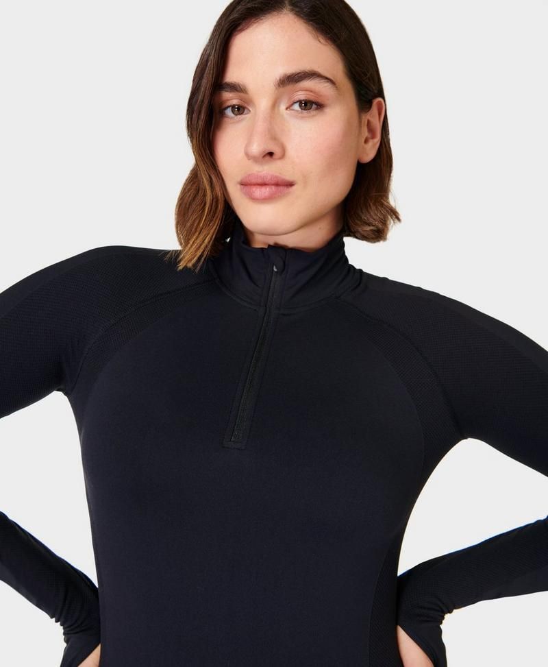 Athlete Seamless Half Zip Long Sleeve Top | Sweaty Betty (US)