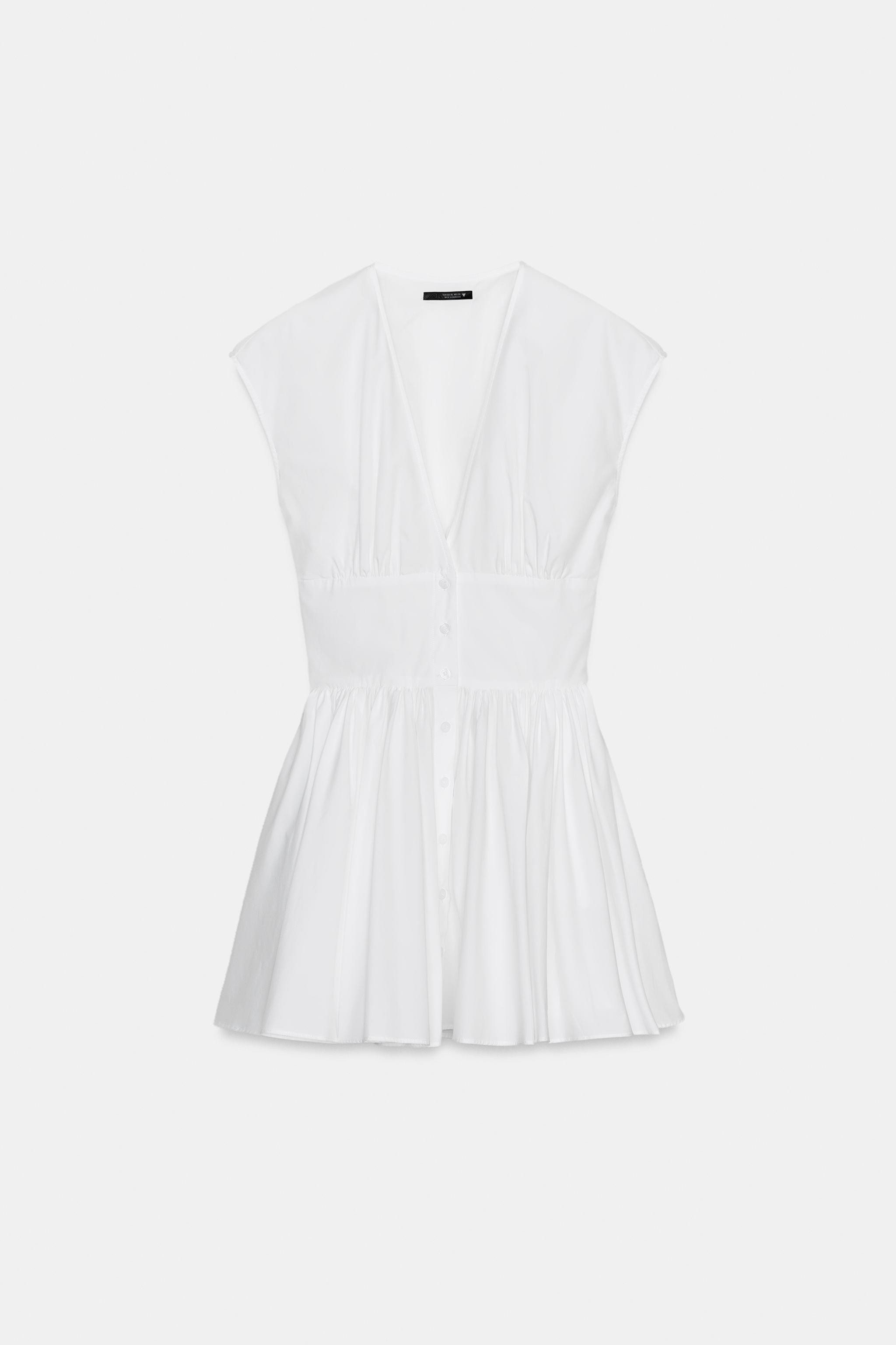 POPLIN MINI DRESS | Zara UK