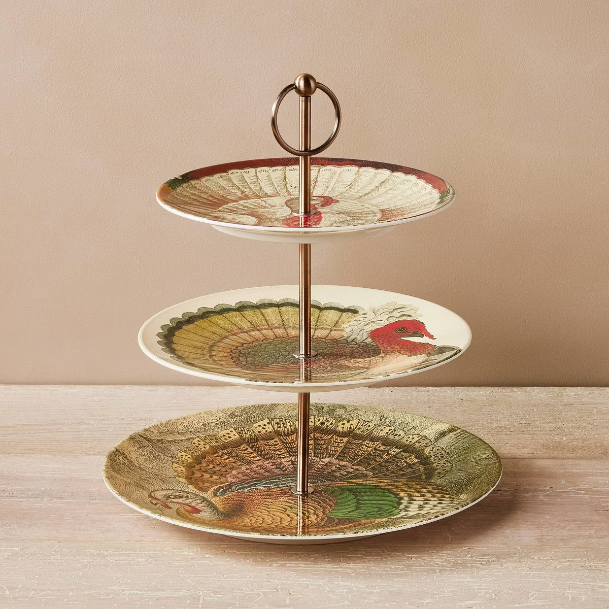3 Tier Fall Turkey Serving Tray - John Derian for Target | Target