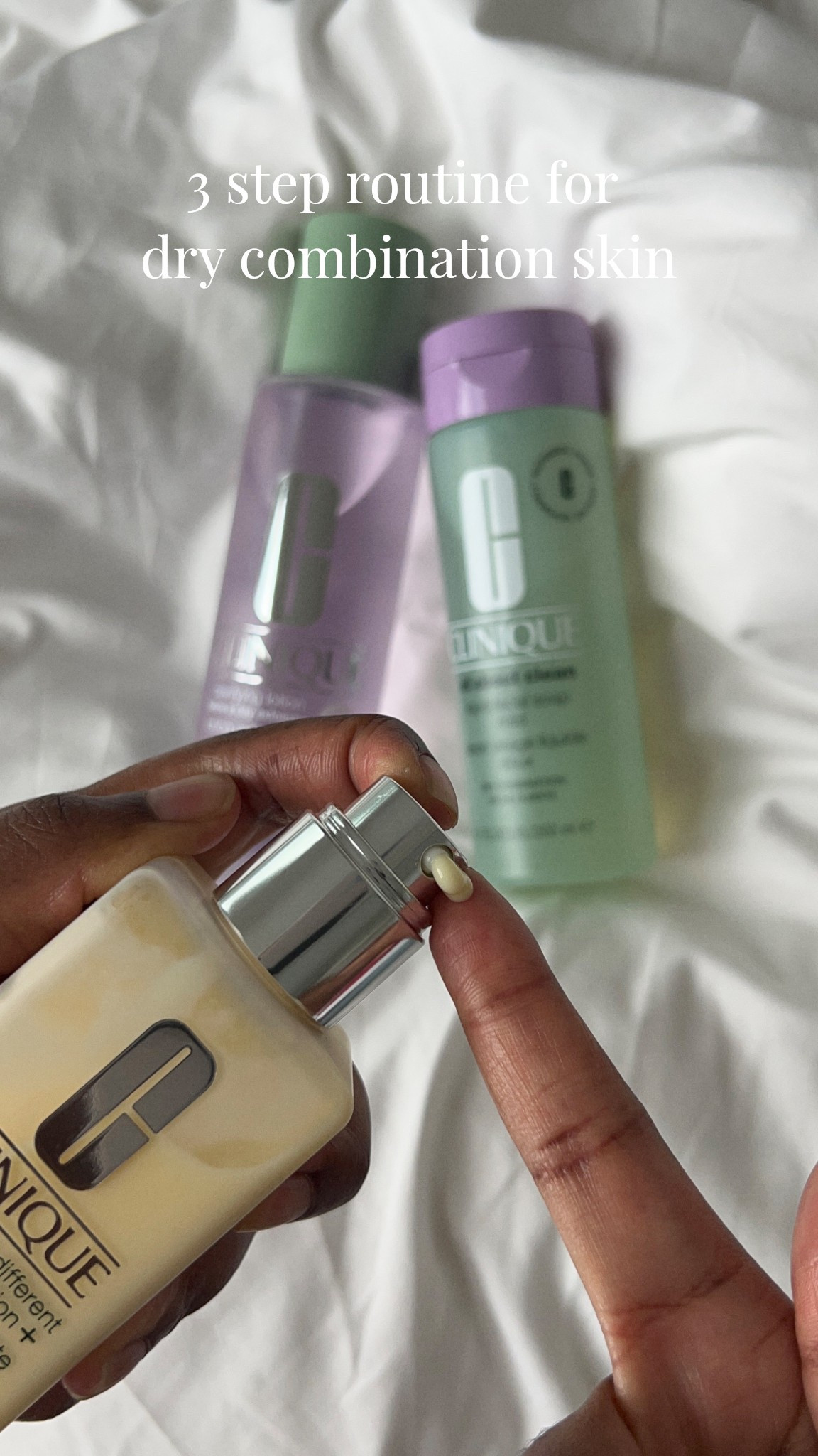 3 step basic skincare routine for dry combination skin, clinique

#LTKBeauty #LTKFindsUnder50