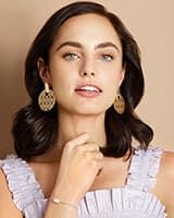 Didi Rose Gold Statement Earrings in Rose Gold Filigree | Kendra Scott