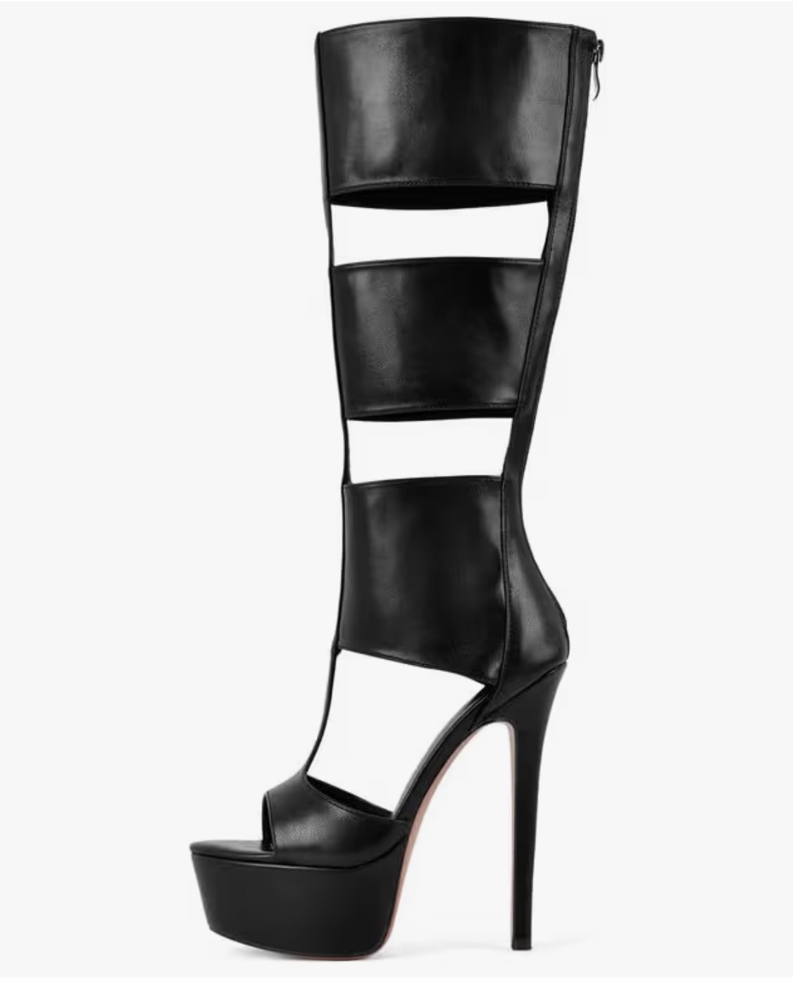 Richealnana Women's Gladiator Knee-High Platform Heels-Stiletto Peep Toe Boots with Back Zipper for Club,Prom,Dance,Sexy

#LTKSaleAlert #LTKPetite