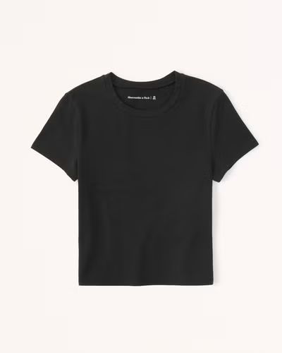 Women's Cotton Seamless Fabric Essential Tee | Women's | Abercrombie.com | Abercrombie & Fitch (US)