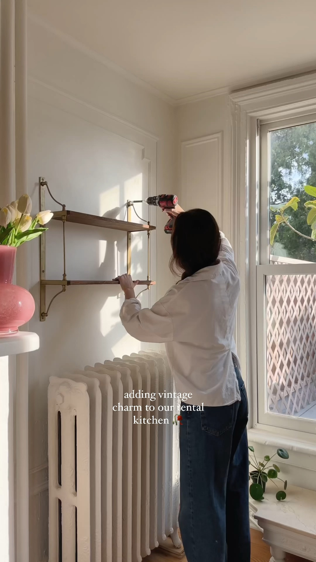 Adding vintage charm to our rental kitchen 

#LTKhome #LTKVideo #LTKstyletip