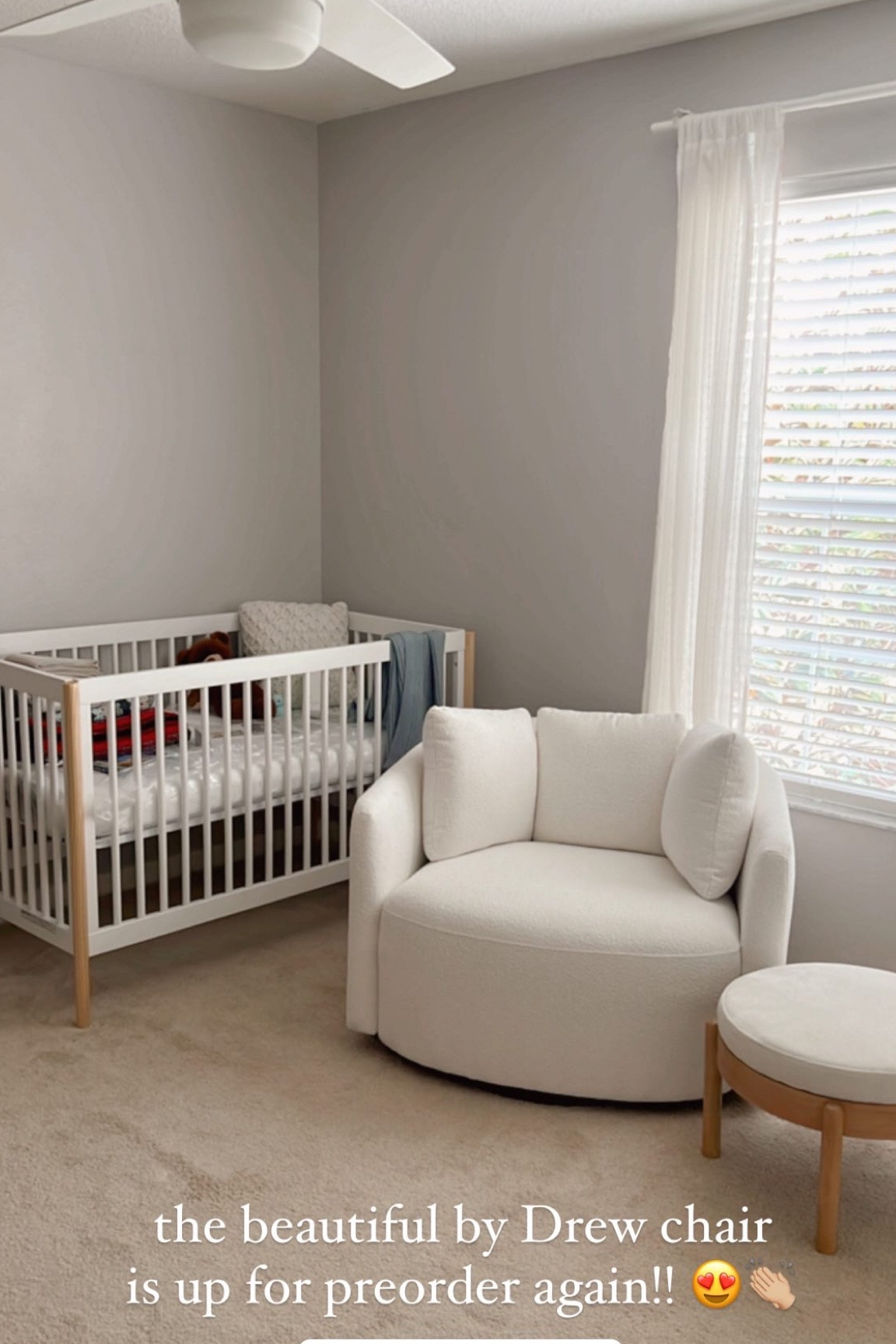 Beauty by Drew chair l is available for preorder again!

#babynursery #affordablebabycrib #babycrib 

#LTKFind #LTKhome #LTKbaby