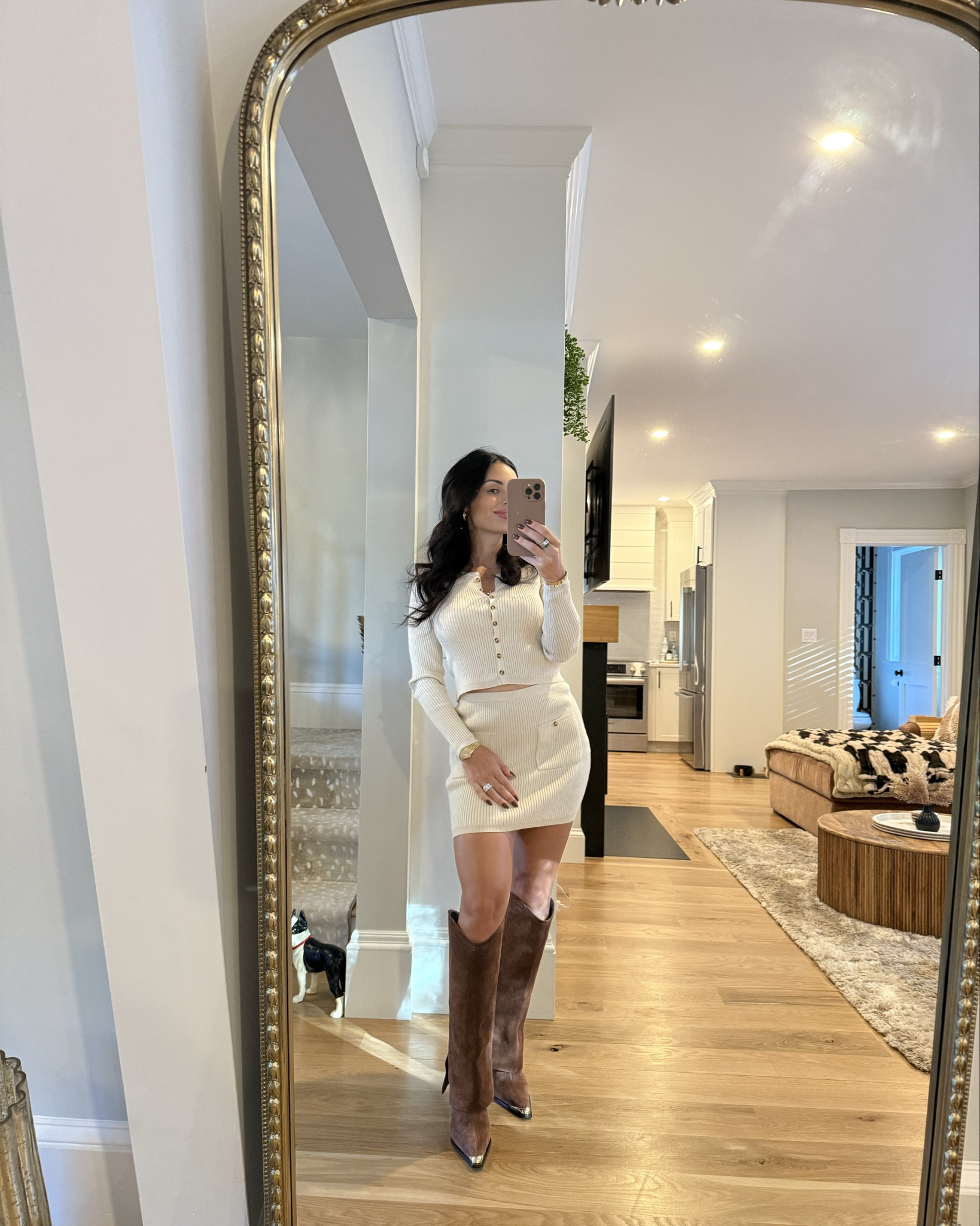 Fall boots are in! 🍁 I did splurge on these and it was hard to try and find dupes but I did try! I recommend signing up for the texts so you get the %15 off! 
Skirt set from Bobbles&Lace

#LTKStyleTip #LTKSeasonal #LTKPetite