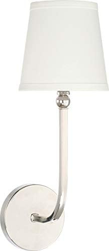 Capital Lighting 619311PN-674 Dawson Decorative White Fabric Stay-Straight Shade Wall Sconce, 1-L... | Amazon (US)