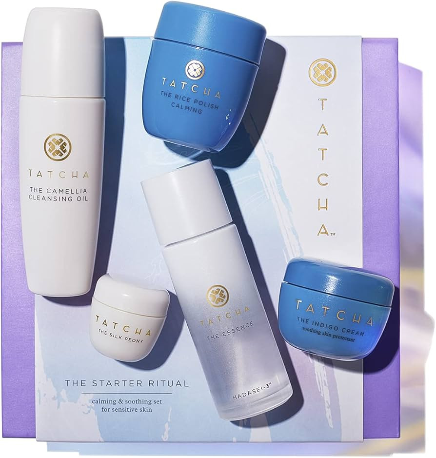 Tatcha The Starter Ritual Set - Soothing for Sensitive Skin | 2 Week Introductory Set | $92 Value | Amazon (US)