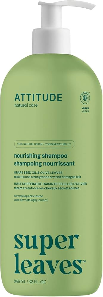 ATTITUDE Nourishing Hair Shampoo, EWG Verified, For Dry and Damaged Hair, Naturally Derived Ingre... | Amazon (US)