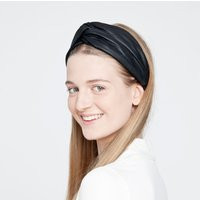Leather Headband Black/Turban Headwrap Bandage Headwear Recycled Leather Hairband | Etsy (US)