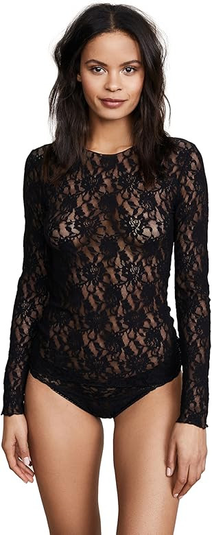 hanky panky Women's Signature Lace Unlined Long Sleeve Top | Amazon (US)