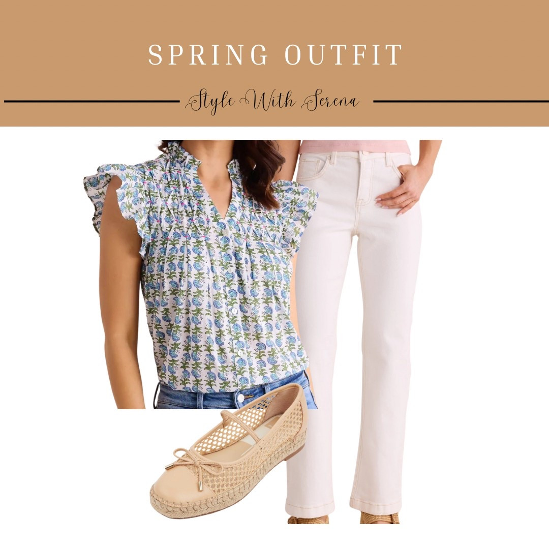 Spring fashion, spring outfit, spring blouse, white jeans, white denim, flats

#LTKStyleTip #LTKFindsUnder100 #LTKSeasonal