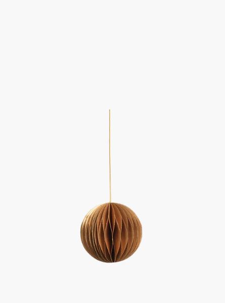 Gold Paper Decorative Ball Ornament | The Style Edit Collective