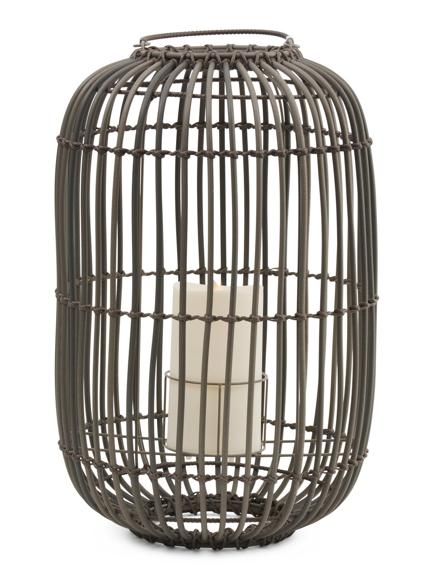 Led Outdoor Melted Smooth Matte Moving Flame With Hanging Lantern | TJ Maxx