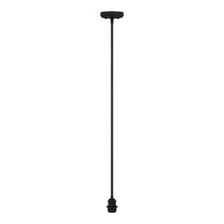 Matte Black Pendant Light Kit with Full Metal Rod 842240 - The Home Depot | The Home Depot