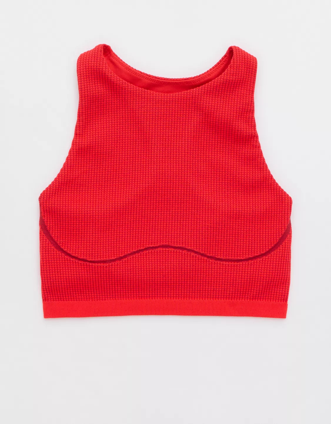 OFFLINE By Aerie Seamless Waffle High Neck Sports Bra | Aerie
