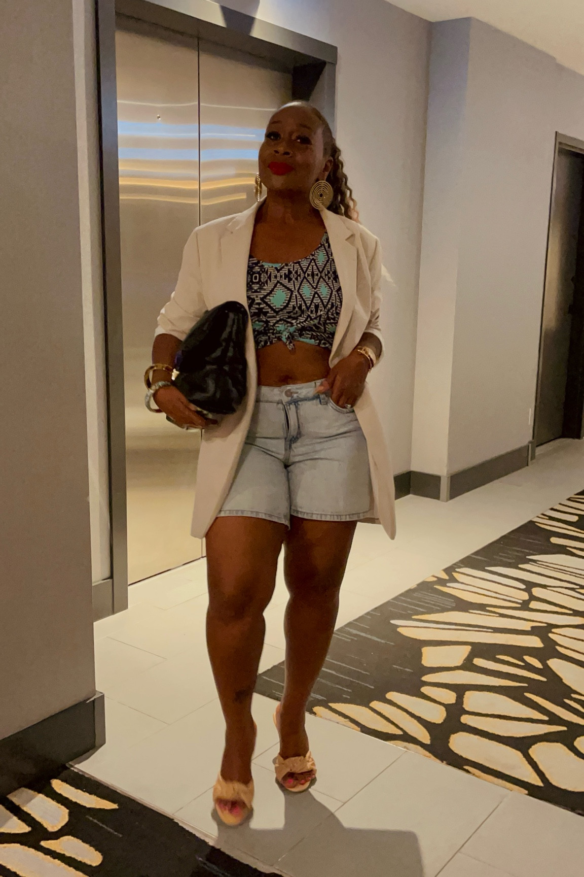 Concert vibes! Denim shorts and an oversized blazer! 

#LTKOver40 #LTKStyleTip #LTKFindsUnder100