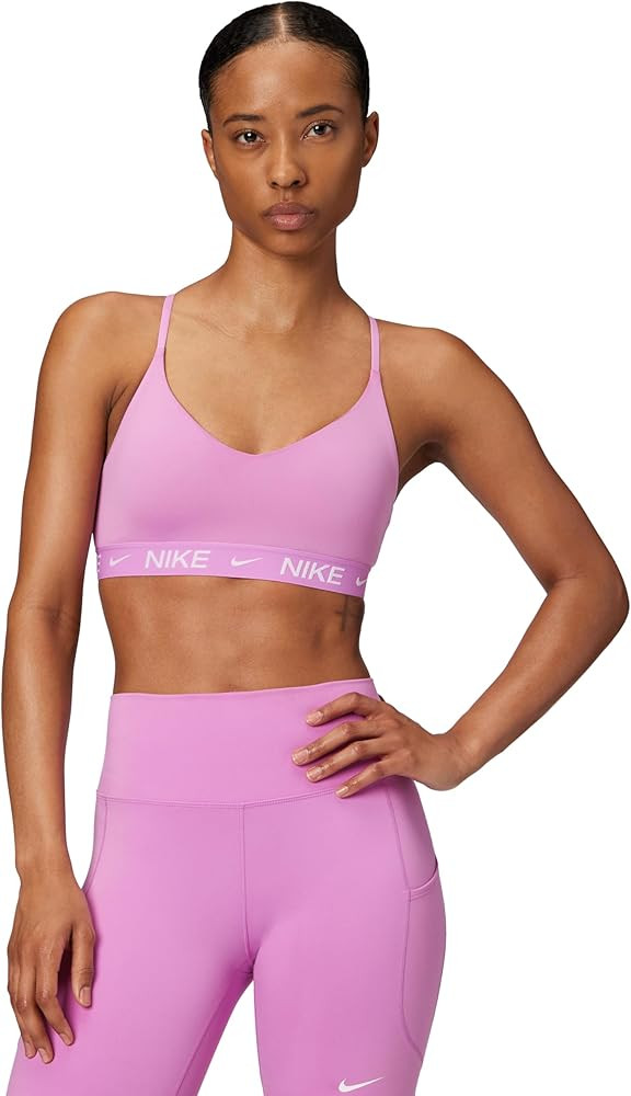 Nike Women's Indy Light Support Padded Adjustable Sports Bra, Sapphire/Sapphire/White, Small at A... | Amazon (US)