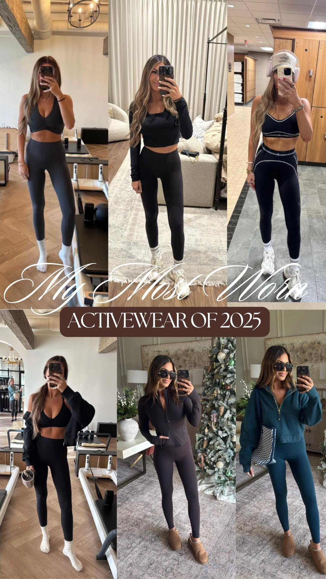 I wear a size 4/S in leggings and a small in most tops or jackets, but sports bras I wear a large 🫶🏼 

 #LTKActive