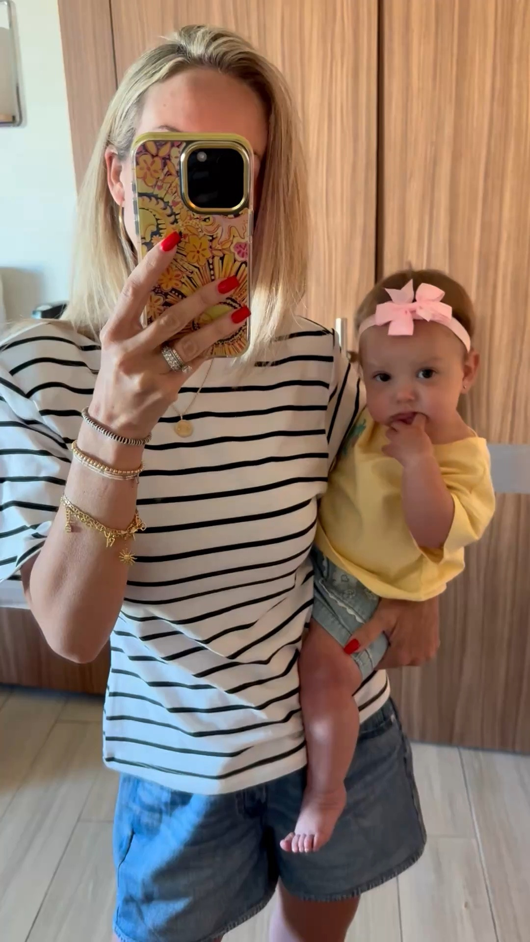 I love a top with shoulder pads 🤩
& her baby graphic tee- adorable! Summer style. Casual OOTD  

#LTKKids #LTKBaby #LTKmomlife